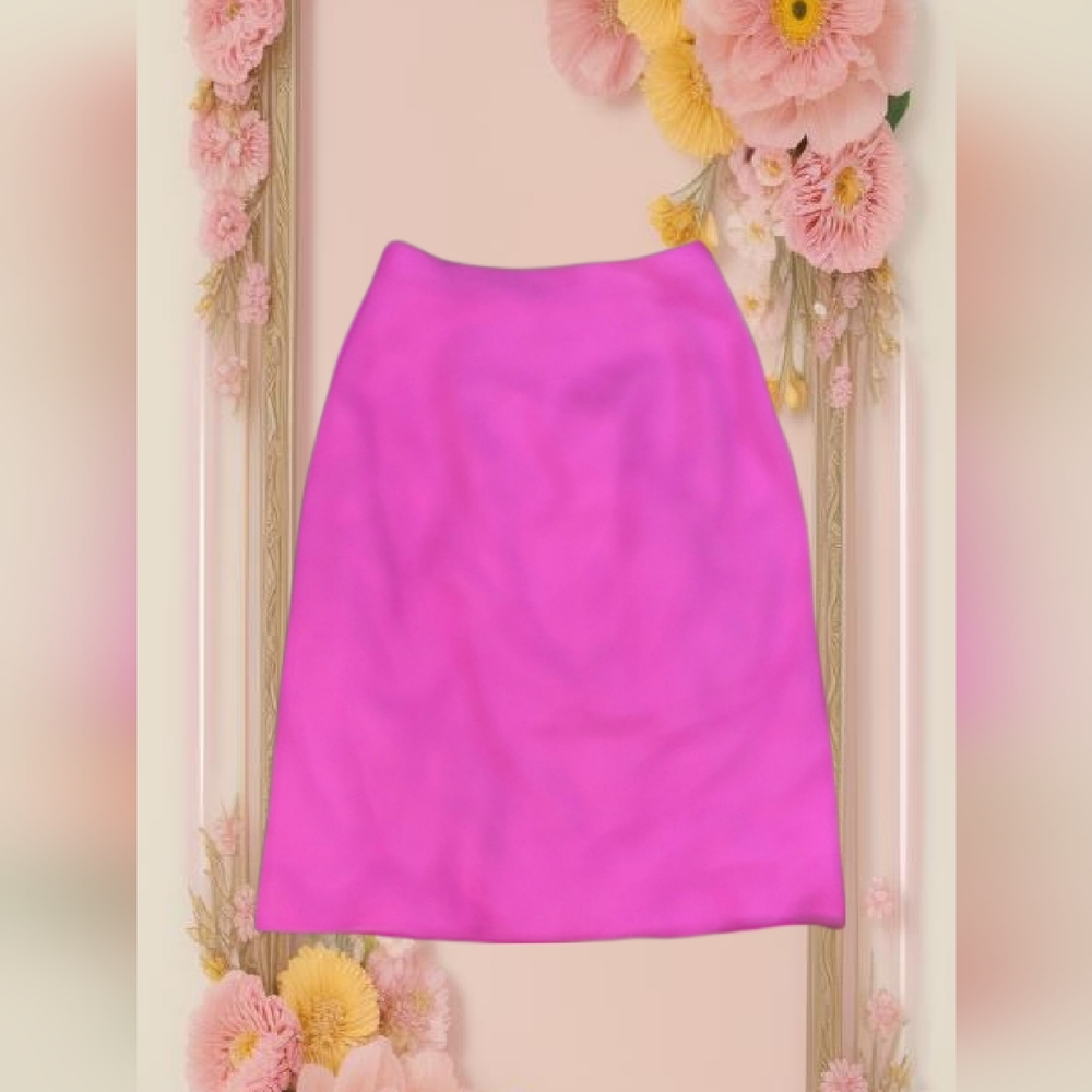 Vibrant Fuchsia A-Line Skirt